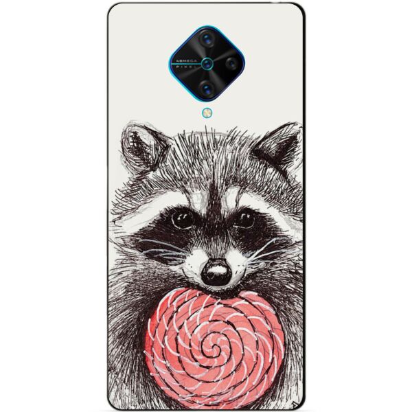 

Силиконовый бампер чехол Candy для Vivo V17 с рисунком Енот