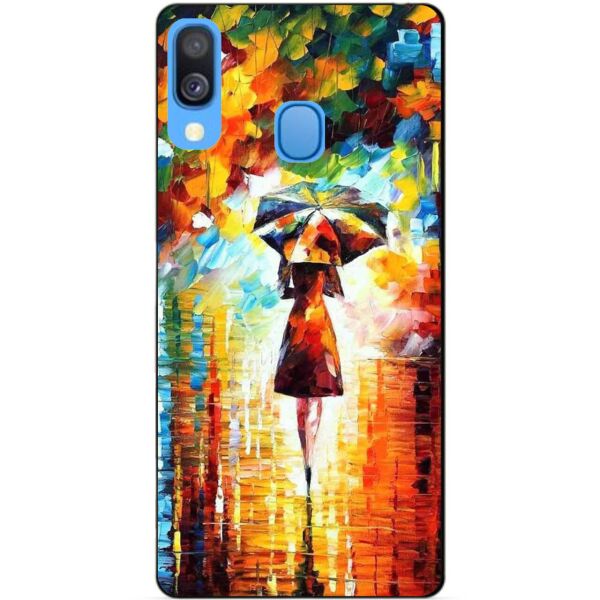 

Бампер силиконовый чехол Candy для Samsung A40 2019 Galaxy A405f с рисунком Прогулка