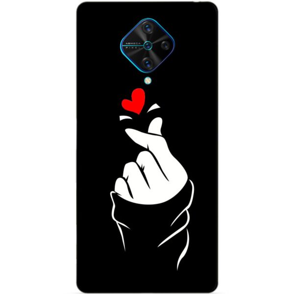 

Силиконовый бампер чехол Candy для Vivo V17 с рисунком Знак любви