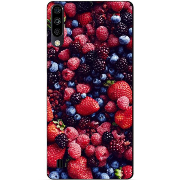 

Силиконовый чехол бампер Candy для ZTE Blade A7 2020 с рисунком Ягоды