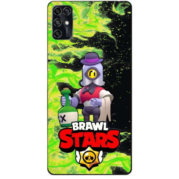 

Силиконовый чехол бампер Candy для ZTE Blade V2020 Smart с Героем Brawl Stars Барли