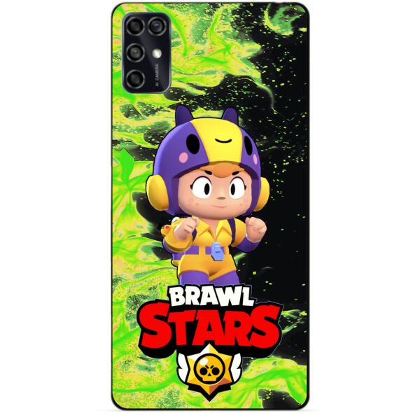 

Силиконовый чехол бампер Candy для ZTE Blade V2020 Smart с Героем Brawl Stars Беа