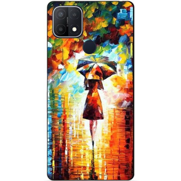 

Силиконовый бампер чехол Candy для Oppo A15 A15s с рисунком Прогулка