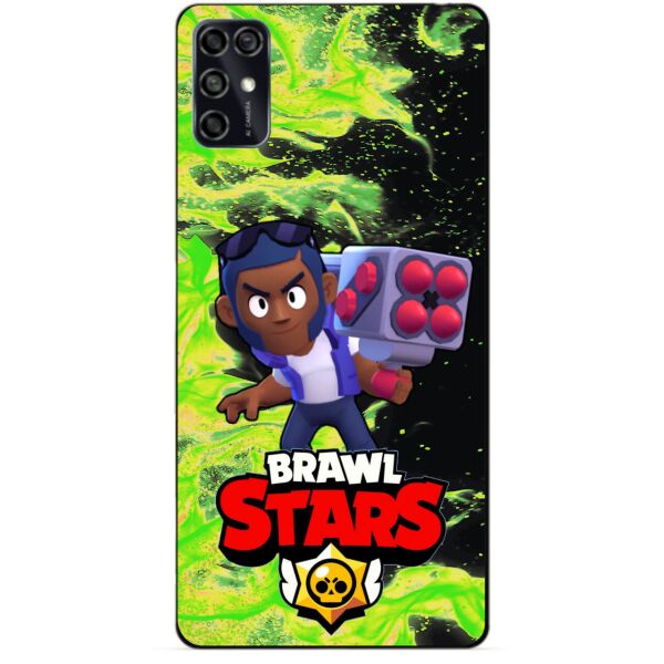 

Силиконовый чехол бампер Candy для ZTE Blade V2020 Smart с Героем Brawl Stars Брок