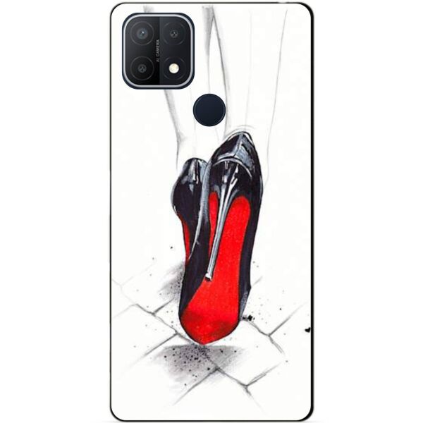 

Силиконовый бампер чехол Candy для Oppo A15 A15s с рисунком Туфли