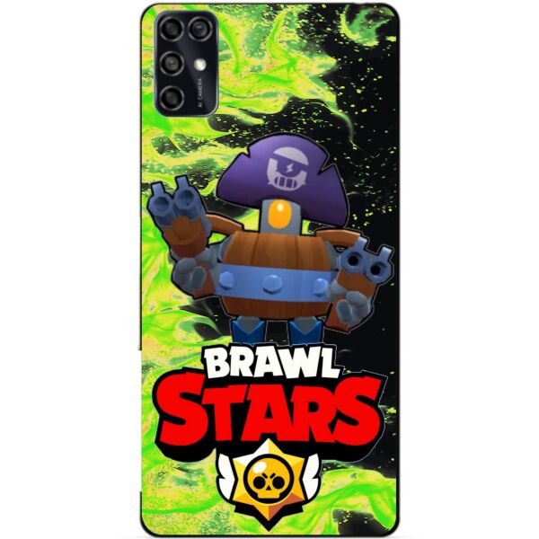 

Силиконовый чехол бампер Candy для ZTE Blade V2020 Smart с Героем Brawl Stars Деррил