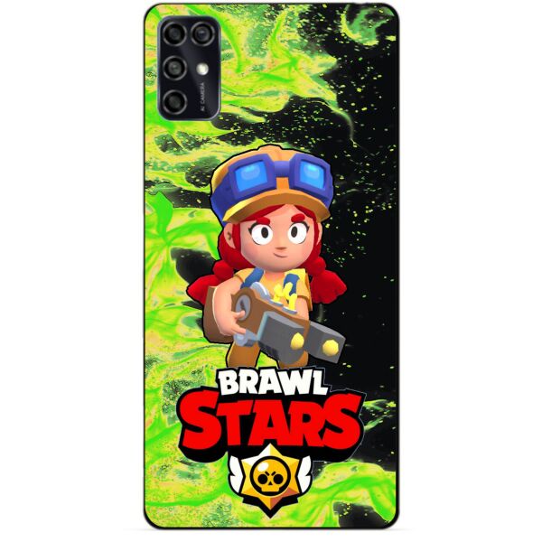 

Силиконовый чехол бампер Candy для ZTE Blade V2020 Smart с Героем Brawl Stars Джесси
