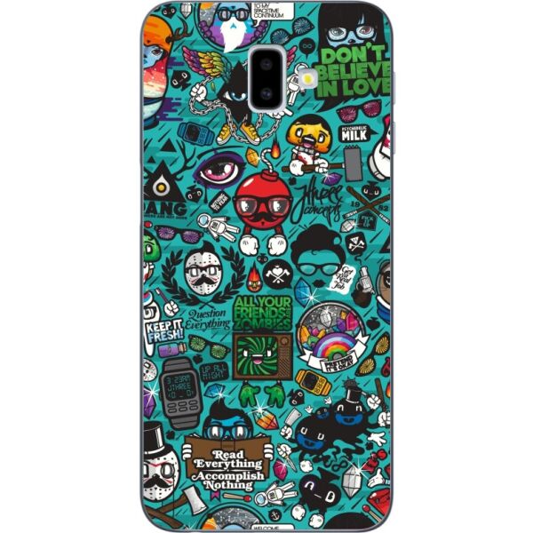 

Силиконовый бампер Candy для Samsung J6 Plus Galaxy J610 с рисунком Стикеры