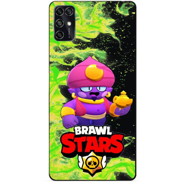 

Силиконовый чехол бампер Candy для ZTE Blade V2020 Smart с Героем Brawl Stars Джин