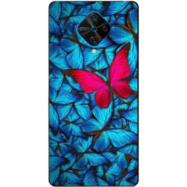 

Силиконовый бампер чехол Candy для Vivo V17 с рисунком Мотыльки