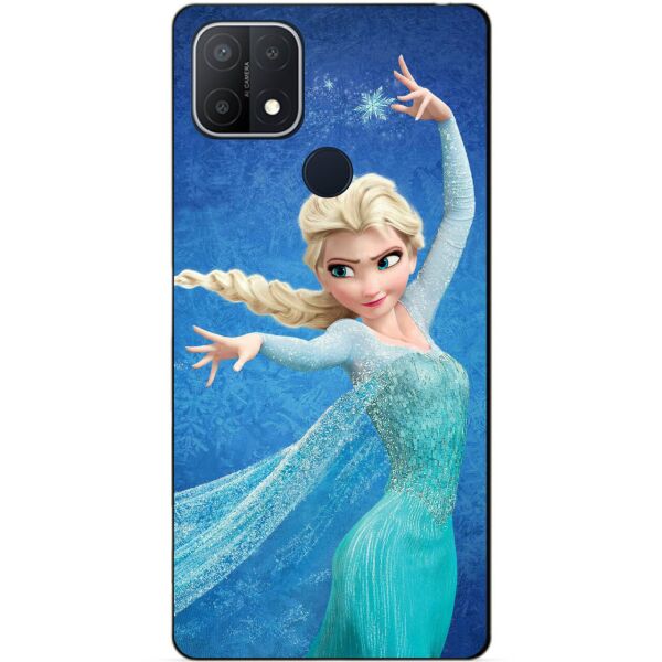 

Силиконовый бампер чехол Candy для Oppo A15 A15s с рисунком Эльза