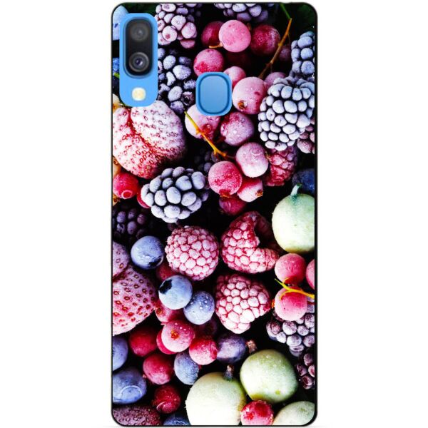 

Бампер силиконовый чехол Candy для Samsung A40 2019 Galaxy A405f с рисунком Ягоды Ice