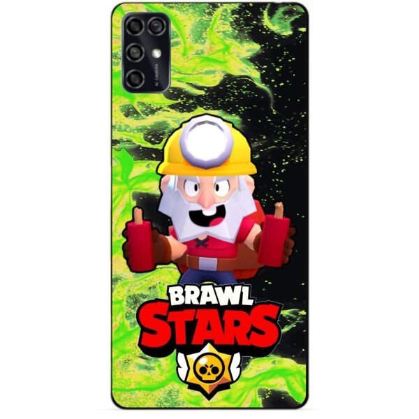 

Силиконовый чехол бампер Candy для ZTE Blade V2020 Smart с Героем Brawl Stars Динамайк