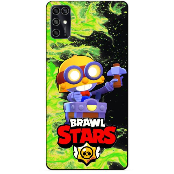 

Силиконовый чехол бампер Candy для ZTE Blade V2020 Smart с Героем Brawl Stars Карл