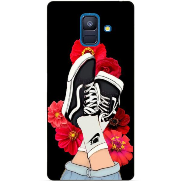 

Силиконовый чехол Candy для Samsung A6 2018 с рисунком Кеды