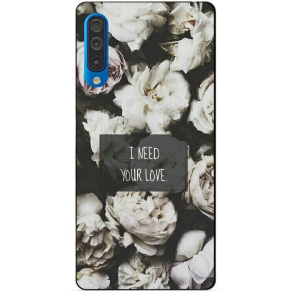 

Бампер силиконовый чехол Candy для Samsung A50 2019 Galaxy A505f с рисунком LOVE