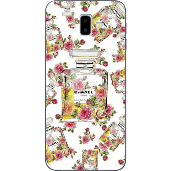 

Силиконовый бампер Candy для Samsung J6 Plus Galaxy J610 с рисунком Шанель