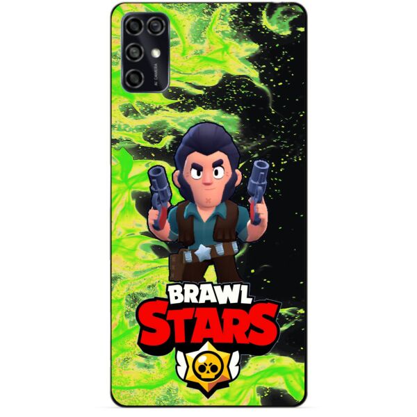 

Силиконовый чехол бампер Candy для ZTE Blade V2020 Smart с Героем Brawl Stars Кольт