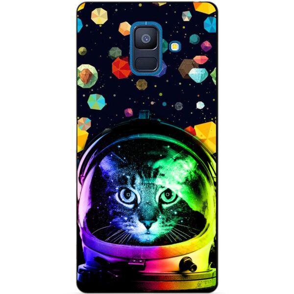 

Силиконовый чехол Candy для Samsung A6 2018 с рисунком Кот в шлеме
