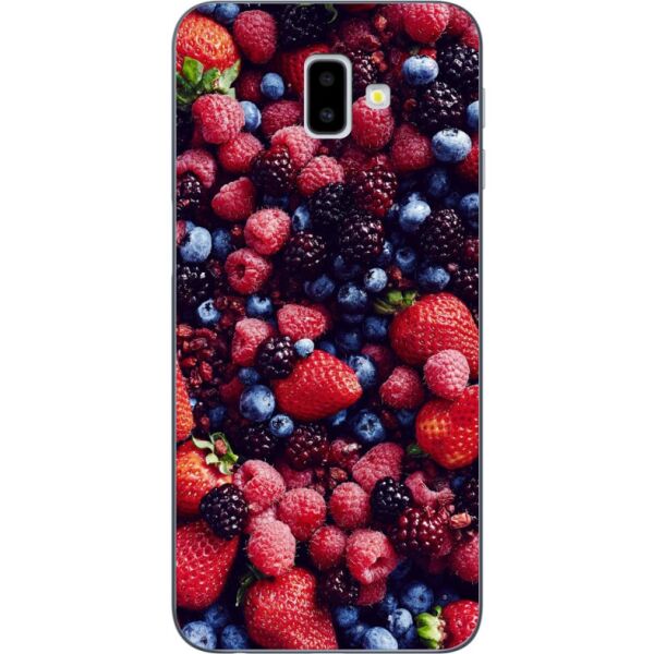 

Силиконовый бампер Candy для Samsung J6 Plus Galaxy J610 с рисунком Ягоды