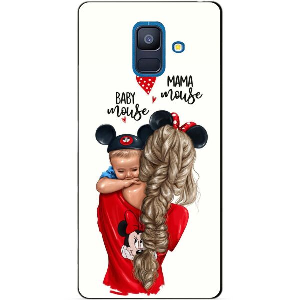 

Силиконовый чехол Candy для Samsung A6 2018 с рисунком Мама с малышом