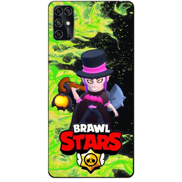 

Силиконовый чехол бампер Candy для ZTE Blade V2020 Smart с Героем Brawl Stars Мортис