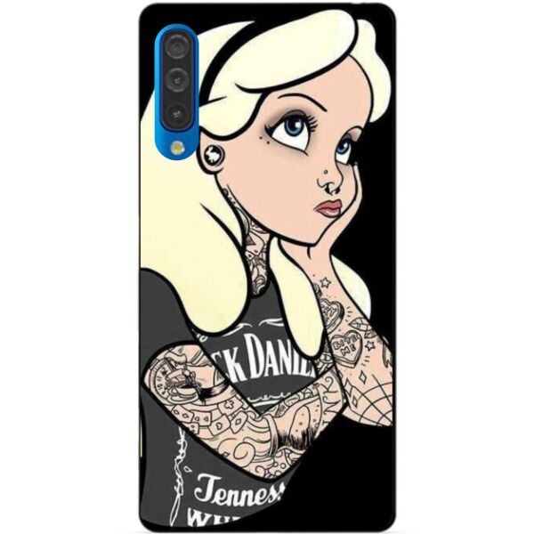 

Бампер силиконовый чехол Candy для Samsung A50 2019 Galaxy A505f с рисунком Алиса