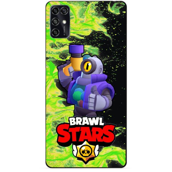 

Силиконовый чехол бампер Candy для ZTE Blade V2020 Smart с Героем Brawl Stars Рико