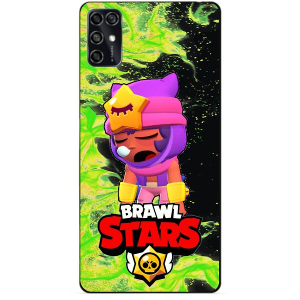 

Силиконовый чехол бампер Candy для ZTE Blade V2020 Smart с Героем Brawl Stars Сэнди