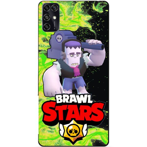 

Силиконовый чехол бампер Candy для ZTE Blade V2020 Smart с Героем Brawl Stars Фрэнк
