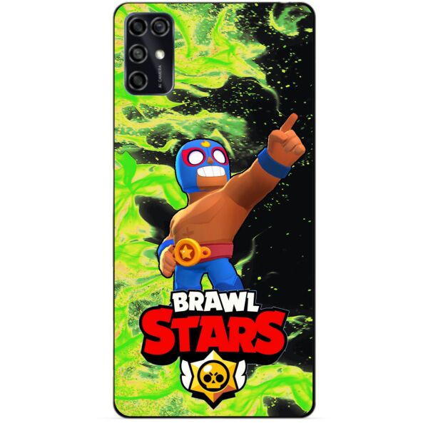 

Силиконовый чехол бампер Candy для ZTE Blade V2020 Smart с Героем Brawl Stars Эль Примо