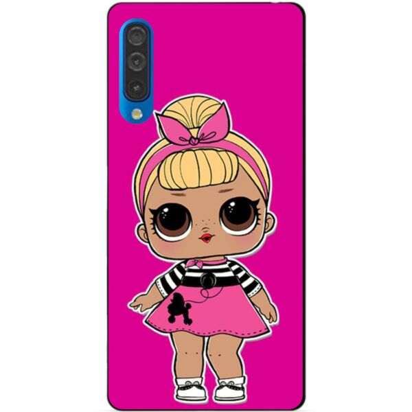 

Бампер силиконовый чехол Candy для Samsung A50 2019 Galaxy A505f с рисунком Куколка ЛОЛ