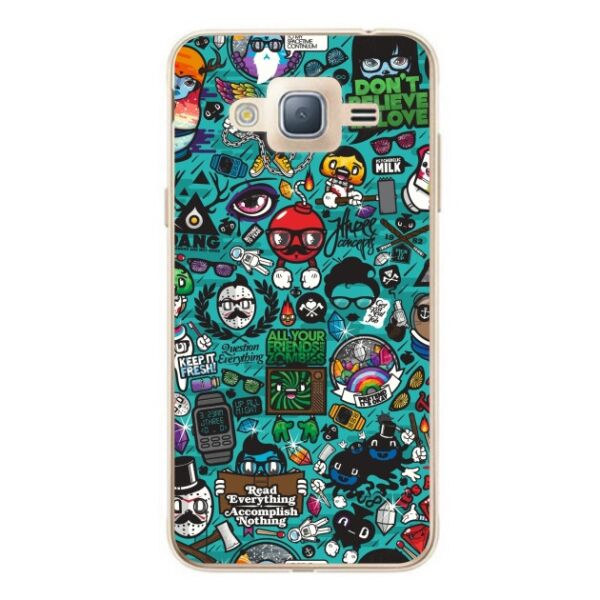 

Силиконовый бампер Candy для Samsung J7 Neo Galaxy J701 с рисунком Стикеры