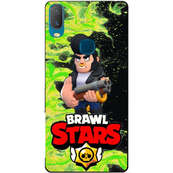

Силиконовый бампер чехол Candy для Vivo Y11 с Героем Brawl Stars Булл