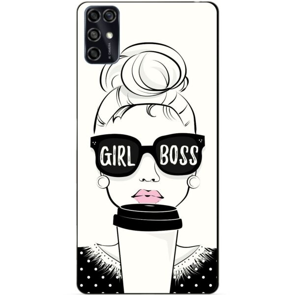 

Силиконовый чехол бампер Candy для ZTE Blade V2020 Smart с рисунком Girl Boss
