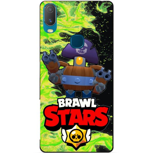 

Силиконовый бампер чехол Candy для Vivo Y11 с Героем Brawl Stars Деррил