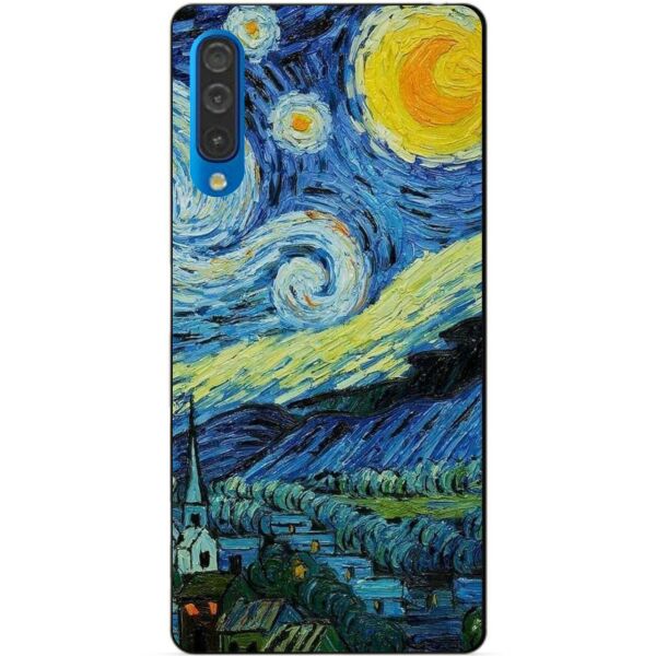 

Бампер силиконовый чехол Candy для Samsung A50 2019 Galaxy A505f с рисунком Лунная Ночь