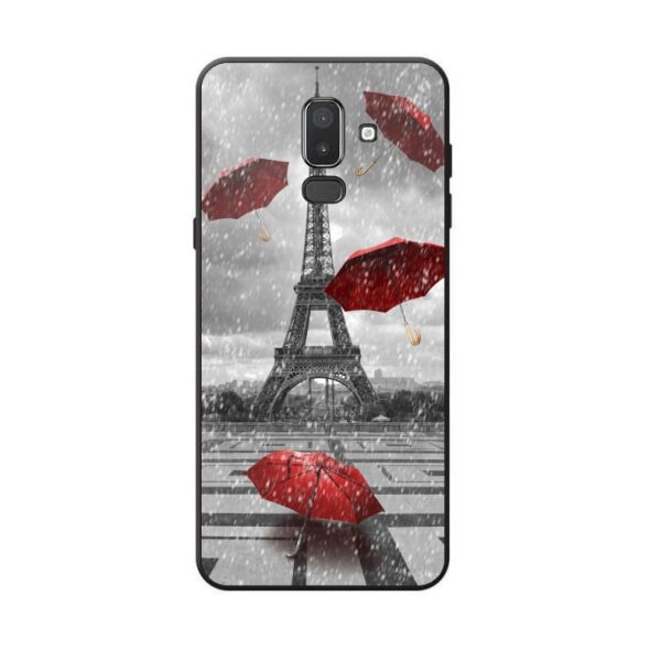 

Силиконовый бампер Candy для Samsung J8 Galaxy J810 с рисунком Дождь в Париже