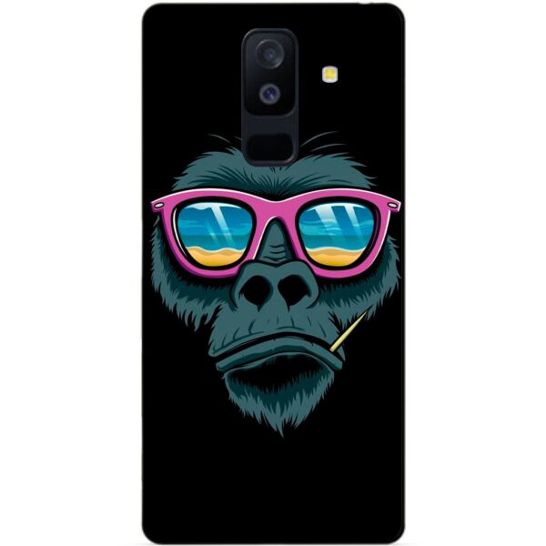 

Силиконовый чехол Candy для Samsung A6 Plus с рисунком Обезьяна в очках