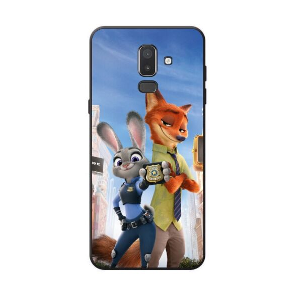 

Силиконовый бампер Candy для Samsung J8 Galaxy J810 с рисунком Зверополис