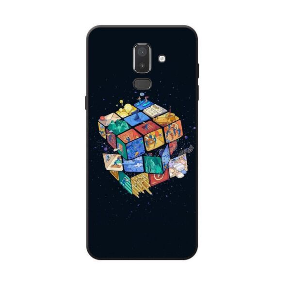 

Силиконовый бампер Candy для Samsung J8 Galaxy J810 с рисунком Кубик Рубика