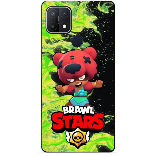 

Силиконовый бампер чехол Candy для Oppo A15 с Героем Бравл Старс Нита