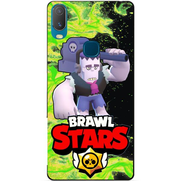 

Силиконовый бампер чехол Candy для Vivo Y11 с Героем Brawl Stars Фрэнк