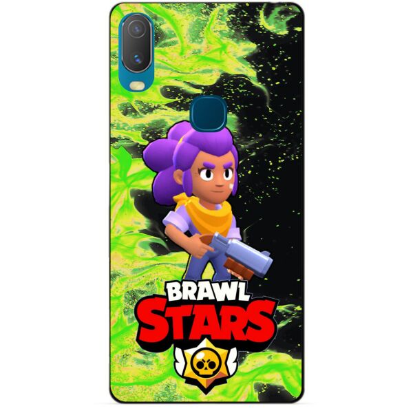 

Силиконовый бампер чехол Candy для Vivo Y11 с Героем Brawl Stars Шелли