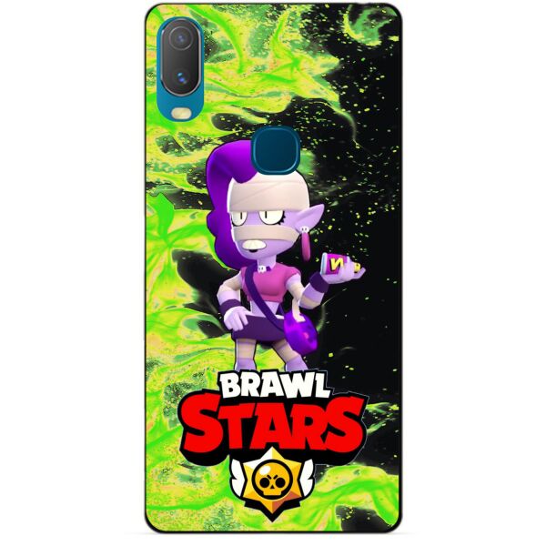 

Силиконовый бампер чехол Candy для Vivo Y11 с Героем Brawl Stars Эмз