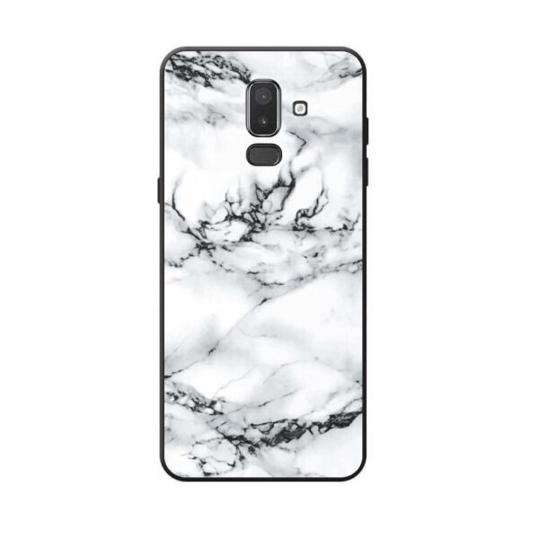 

Силиконовый бампер Candy для Samsung J8 Galaxy J810 с рисунком Светлый мрамор