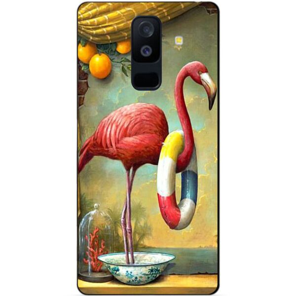 

Силиконовый чехол Candy для Samsung A6 Plus с рисунком Фламинго