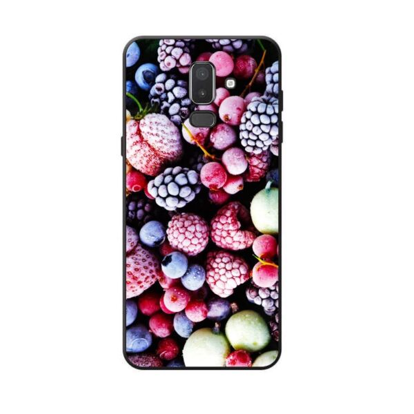 

Силиконовый бампер Candy для Samsung J8 Galaxy J810 с рисунком Ягодный микс