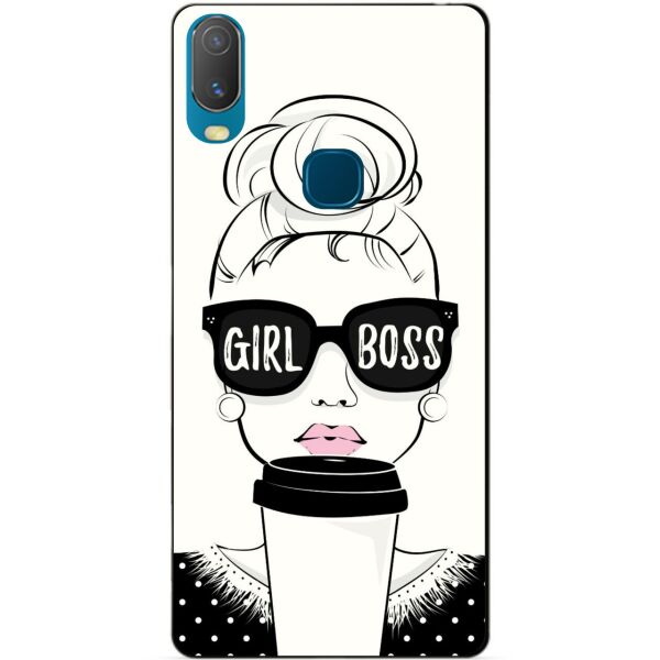 

Силиконовый бампер чехол Candy для Vivo Y11 с рисунком Girl Boss