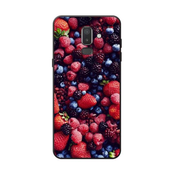 

Силиконовый бампер Candy для Samsung J8 Galaxy J810 с рисунком Ягоды